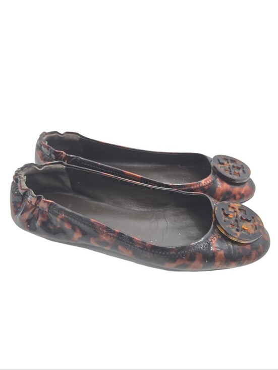 Tory Burch Shoes - Tory Burch Tortoiseshell Ballet Flats Brown Black Size 8